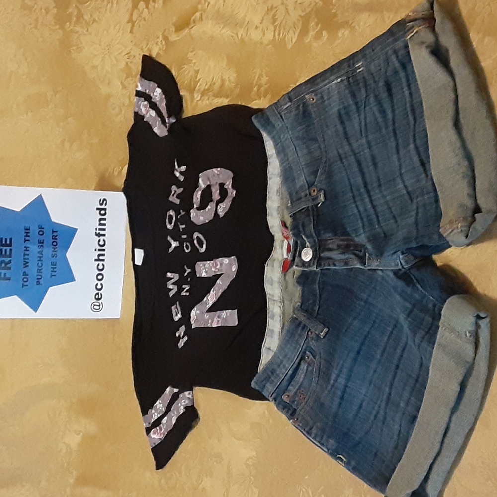 Lucky Brand BEAUTIFUL SHORT STRETCH Size 26 WOMENS Color Blue